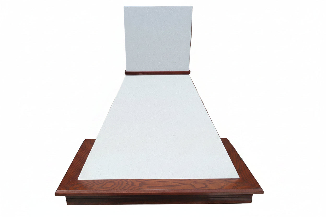 Cappa Style Country /rustica Con Legno-bianca E Aspirazione Faber