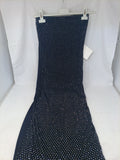 Top Lungo Nero Strass S