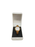Dom Baiz Orologio Polso Donna Bracciale Rigido Con Custodia Plastica Bianca\