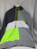Abbey Dirk Felpa Con Cap Grigia Verde U S/m