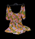Ysable Mora Tutina Senape Rosa Verde  Fiorato  M