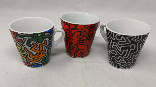 Tognana 3 Tazze Collezione Keith Haring 1958-1990
