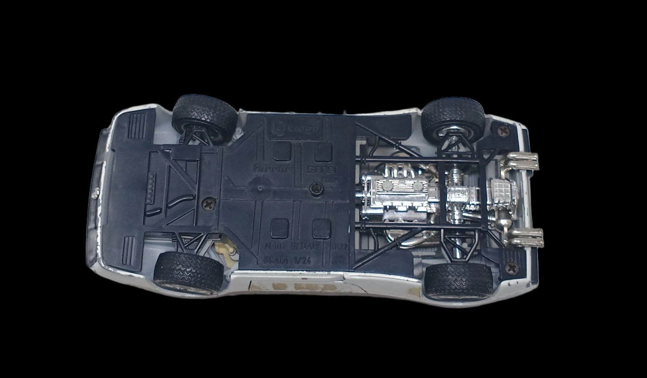 Bburago Ferrari Gto 1984 Scala 1/24 Bianca (manca Sedile Passeggero)
