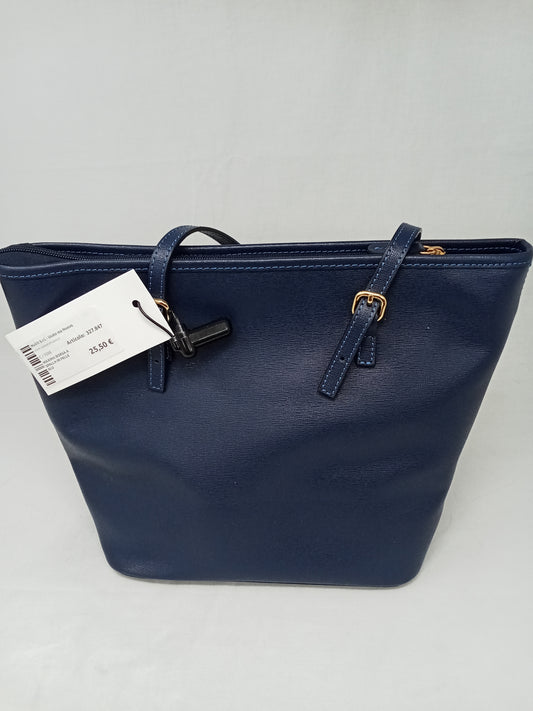 Maxima Borsa A Spalla In Pelle Blu