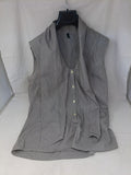 Benetton Camicia Sma Grigia Righe Bco M