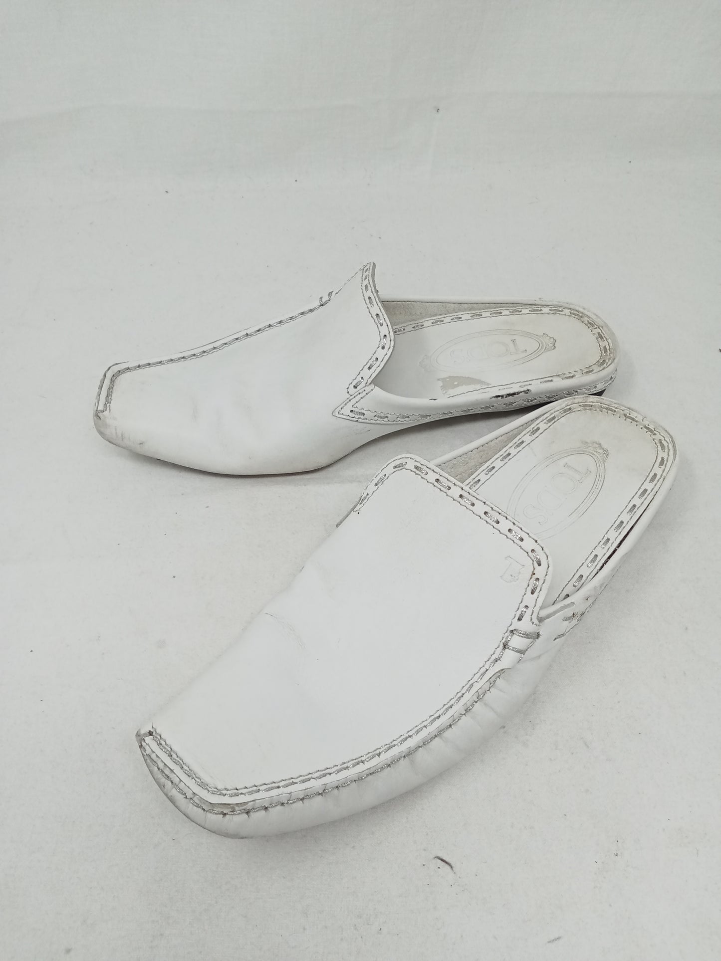 Tods Sabot In Pelle Bco 38