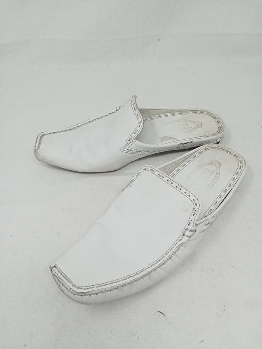 Tods Sabot In Pelle Bco 38