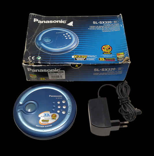 Panasonic Sl-sx320 Lettore Cd Portatile Con Scatola Originale E Manuale No Auricolari