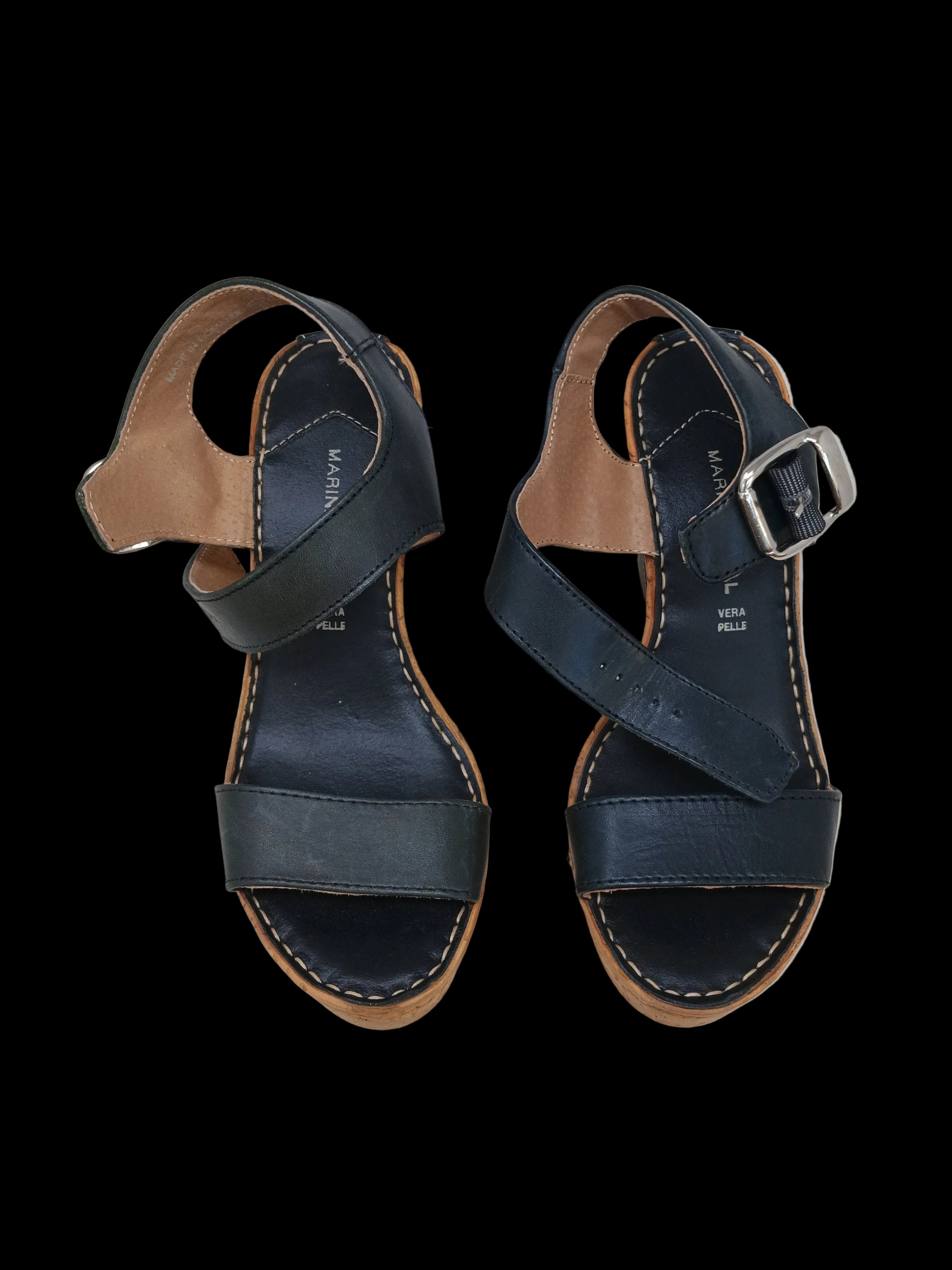 Marinaseval Sandalo Zeppa Nera 37