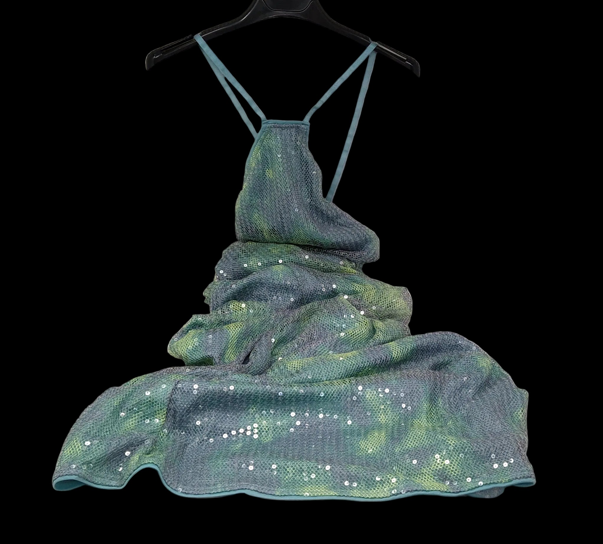 Abito Lungo Multi Colore Paiett Xl