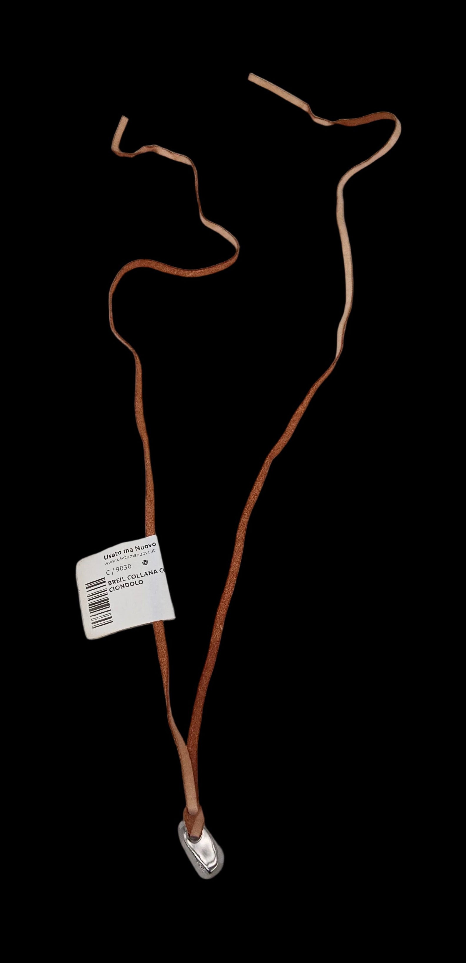 Breil Collana Corda Beige Con Ciondolo