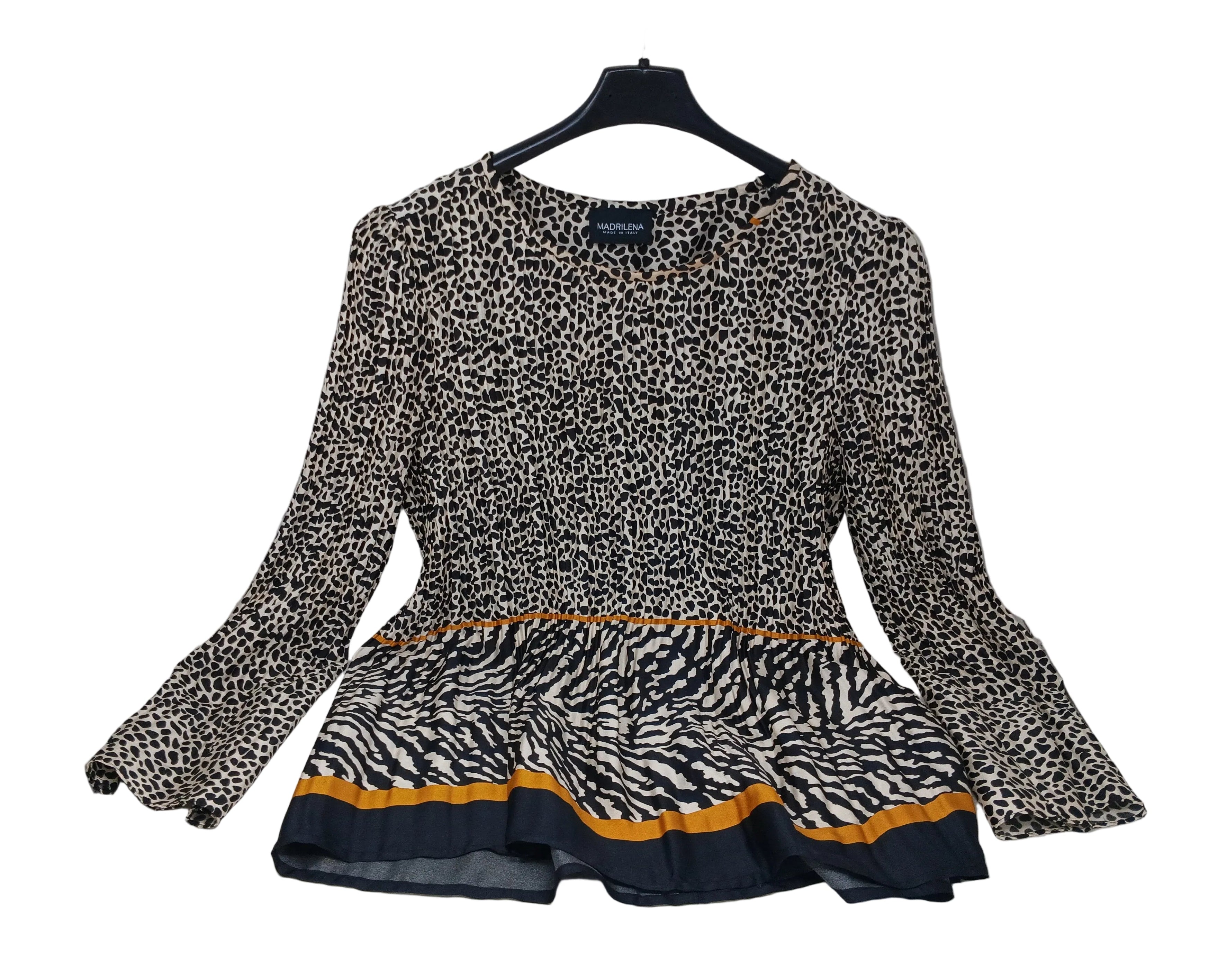 Madrilena Camicia Maculata Plisse 46