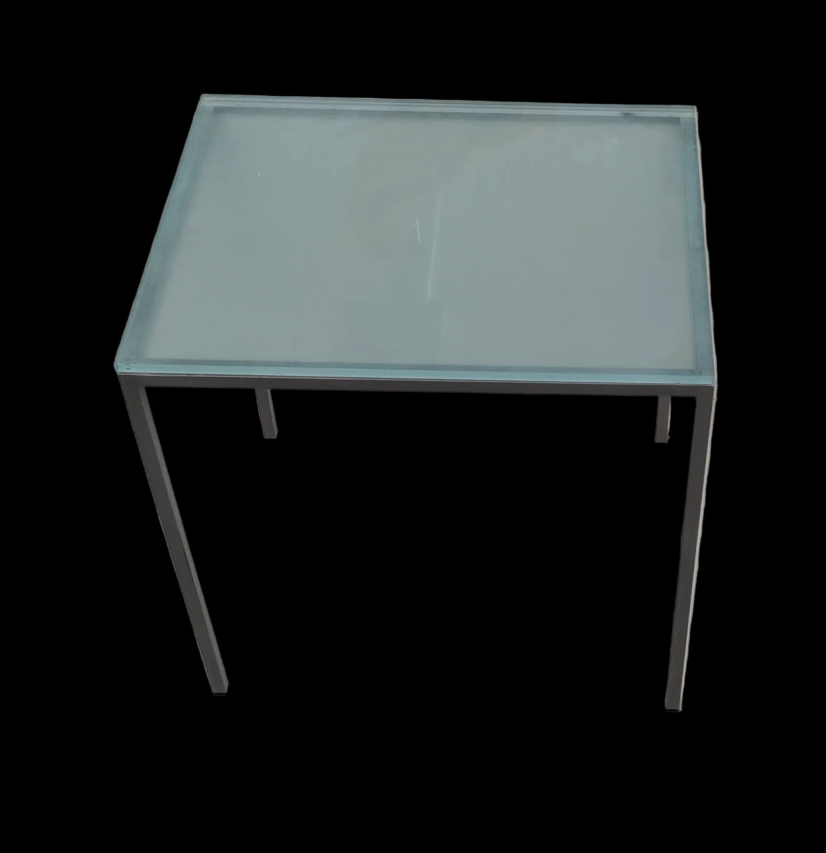 _tavolino Vetro Struttura Ferro Lxpxh 50x40x49
