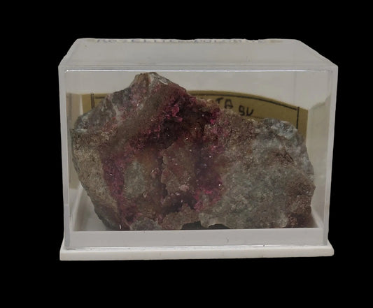 Minerale Rosellite - Marocco Con Teca