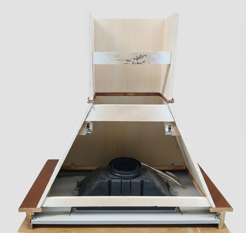 Cappa Style Country /rustica Con Legno-bianca E Aspirazione Faber