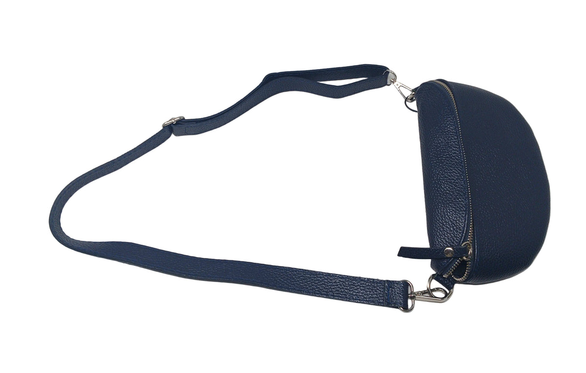 Marsupio In Pelle Blu