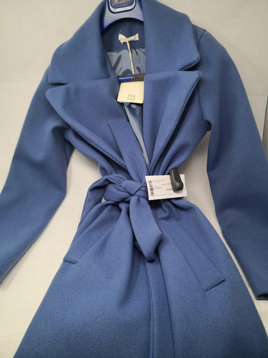 Fh cappotto in lana azzurro