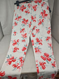 Zara Pantaloni Bco Fiorato S