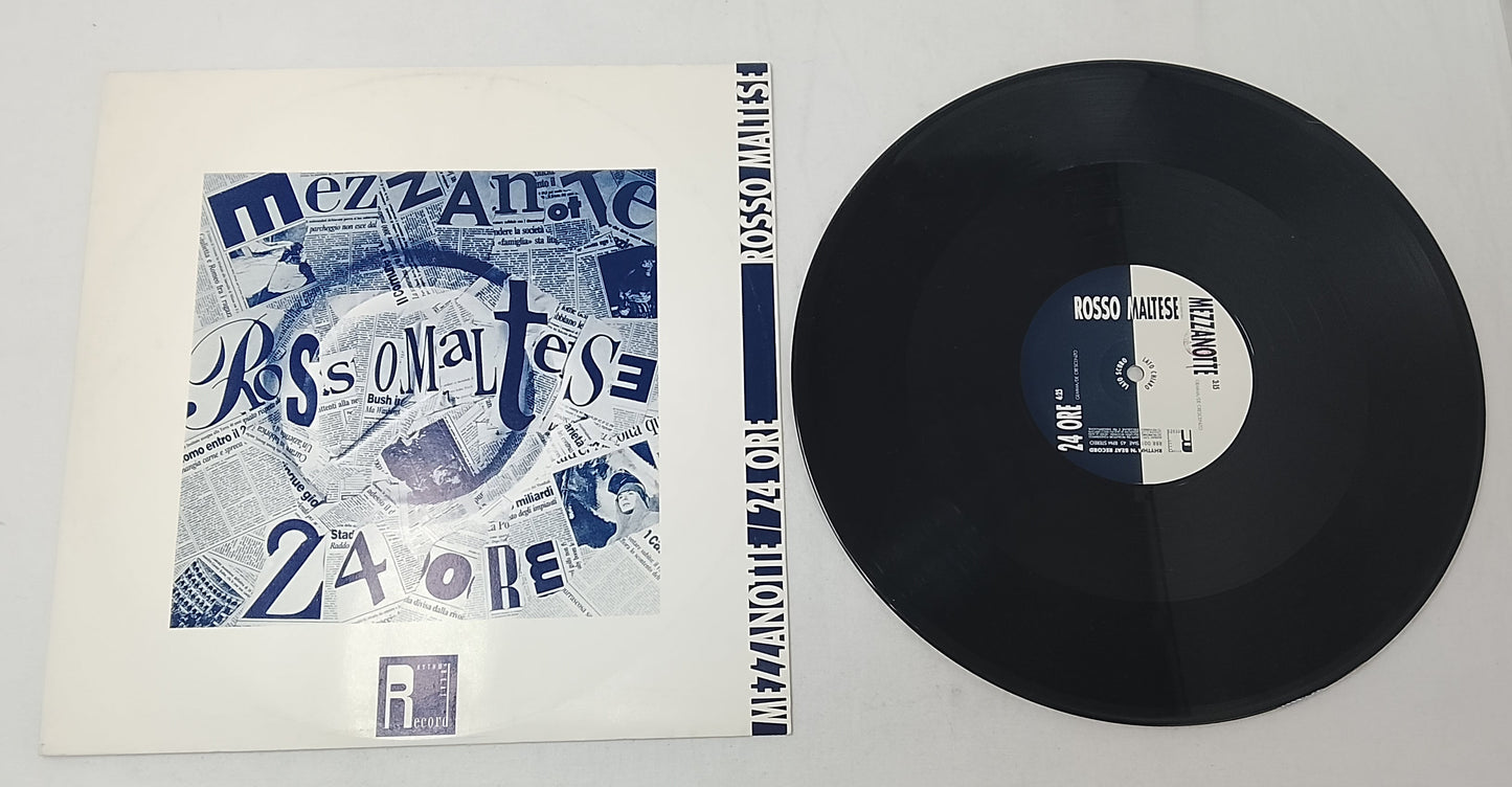 Lp 33 Giri Rosso Maltese – Mezzanotte / 24 Ore Firmato