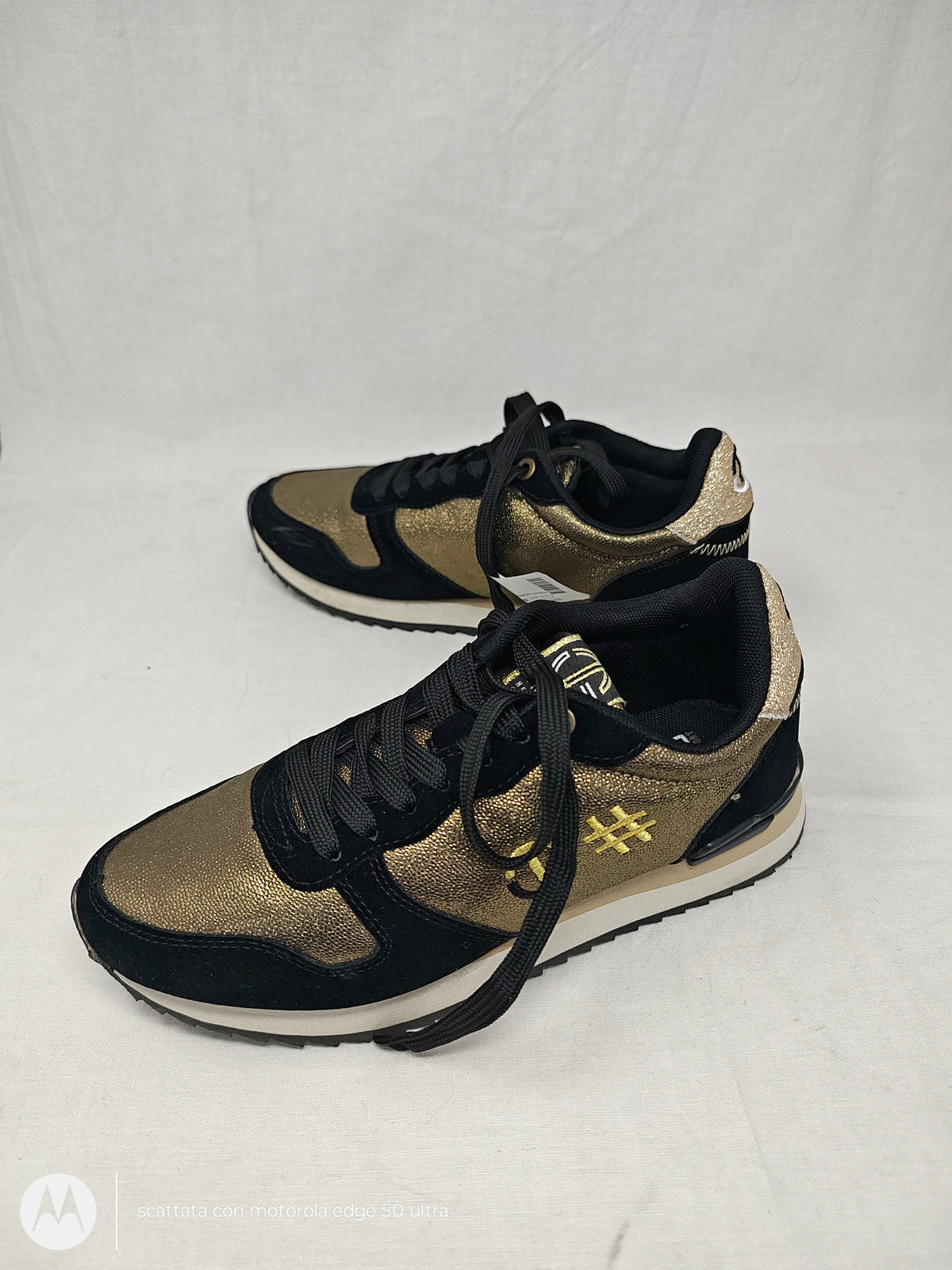 Tiglio Scarpe Nera Oro 38