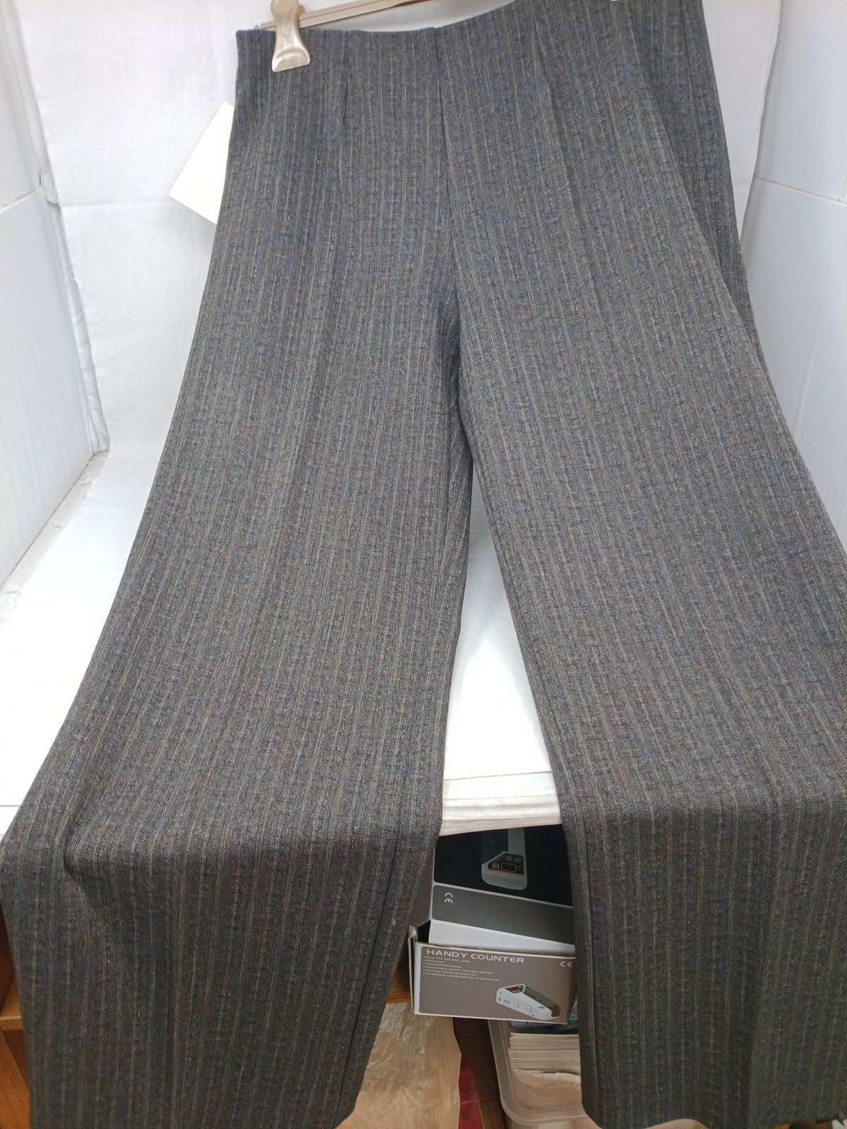 Pantaloni Grigi Righe 48
