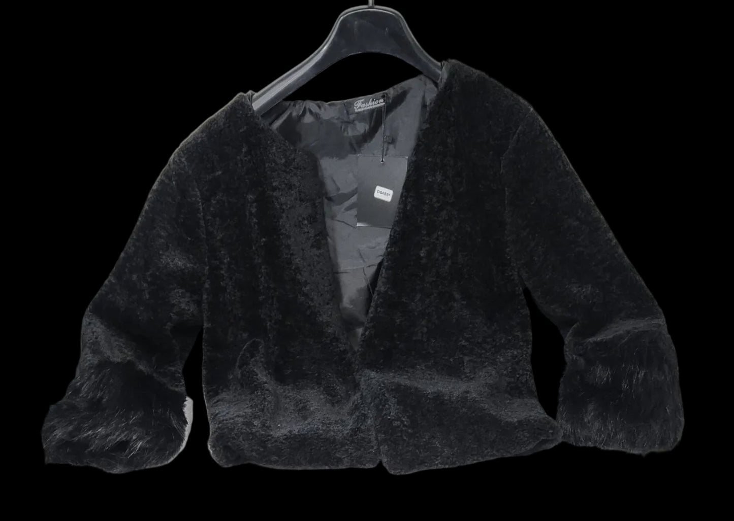 Fashion Giacca Pelo Nero Tu Nuovo