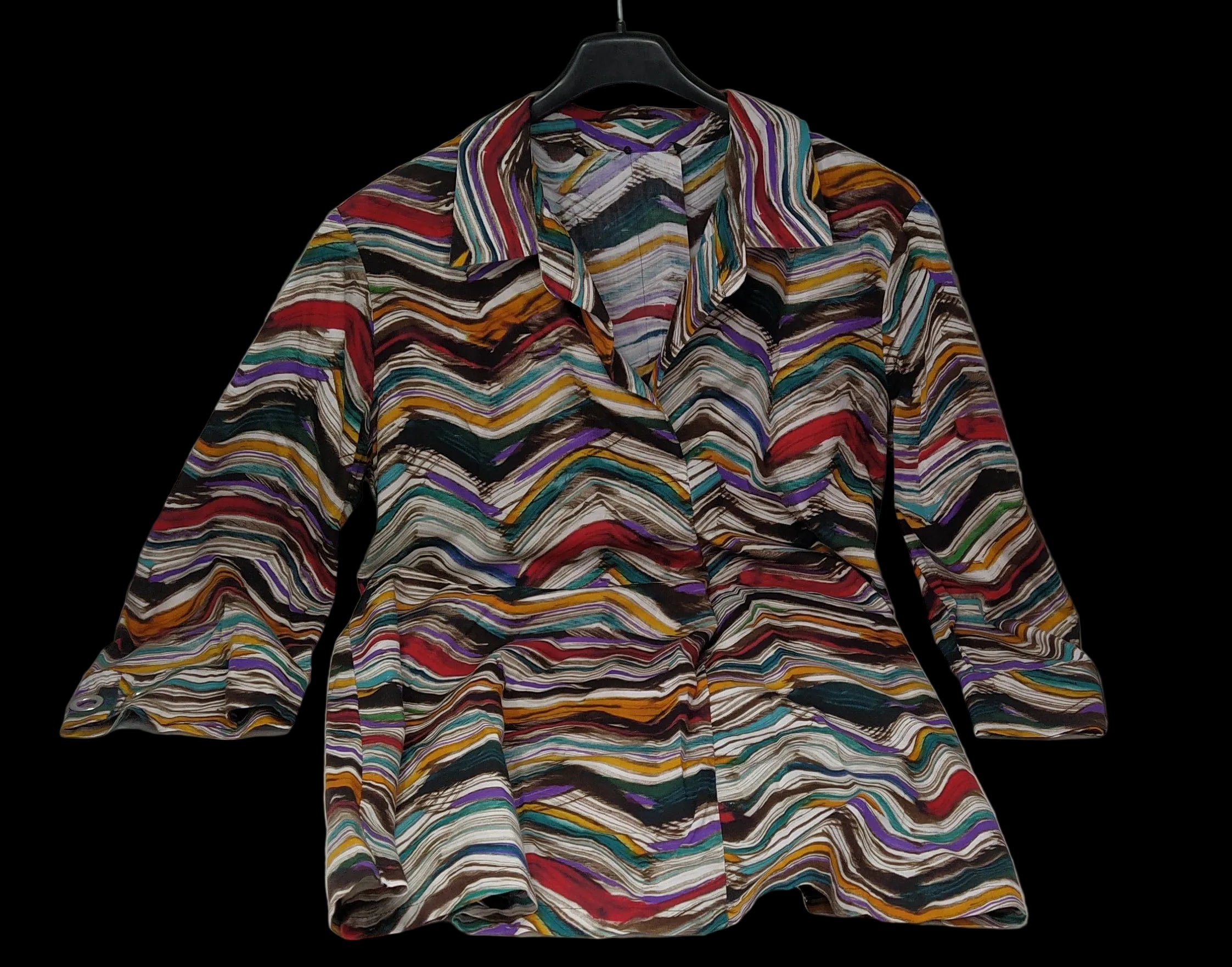Camicia Con Fantasia Colorata Xl