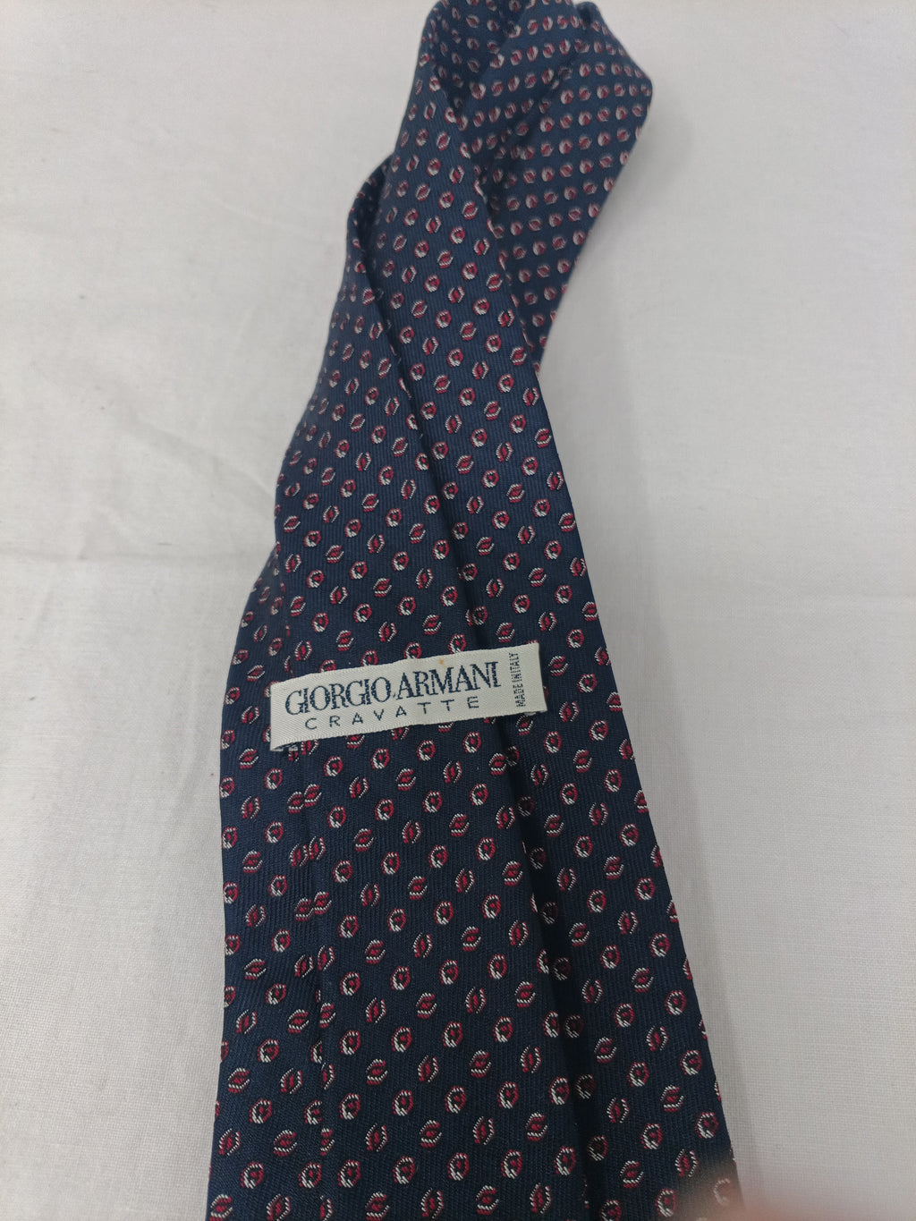 Cravatta Uomo Giorgio Armani Nero Bordeaux