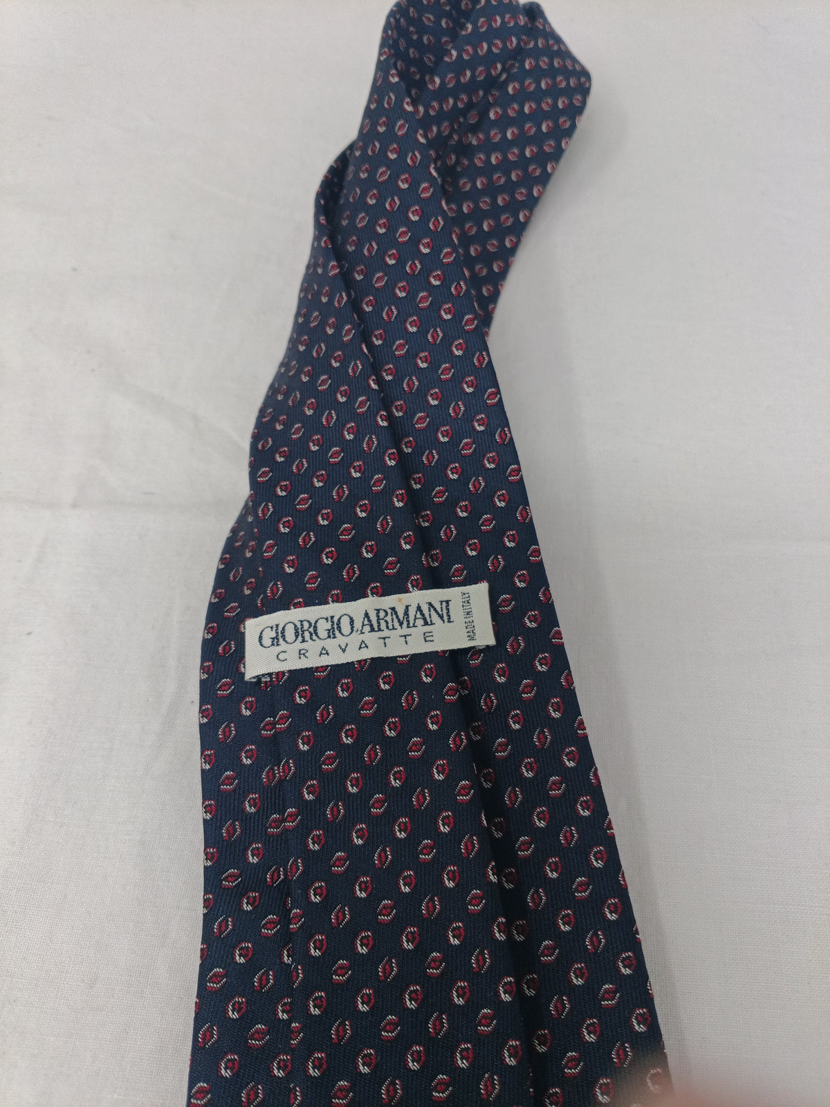 Cravatta Uomo Giorgio Armani Nero Bordeaux