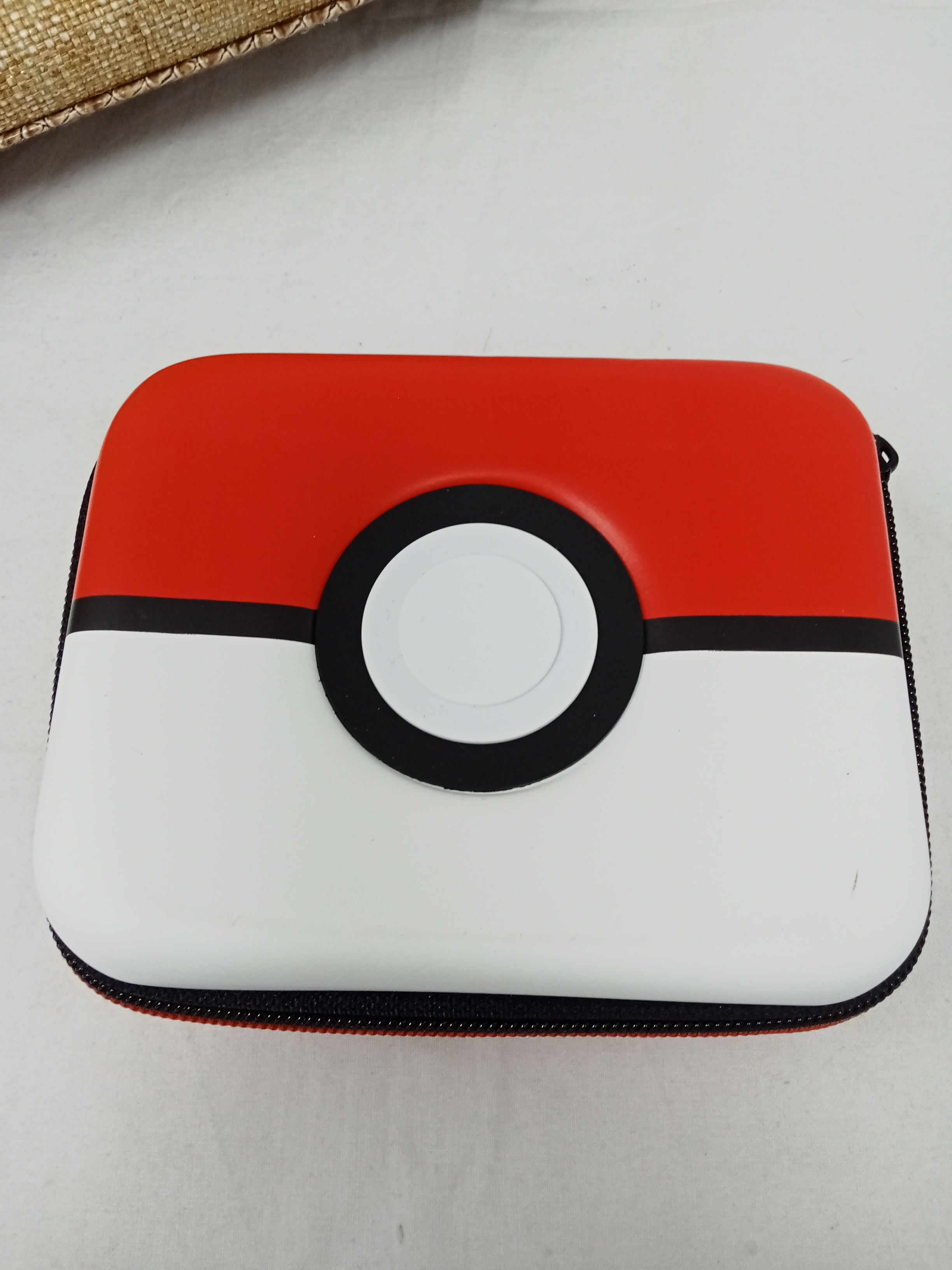 _pokemon Porta Carte Rosso Bco Nuovo 15x12x7 Cm