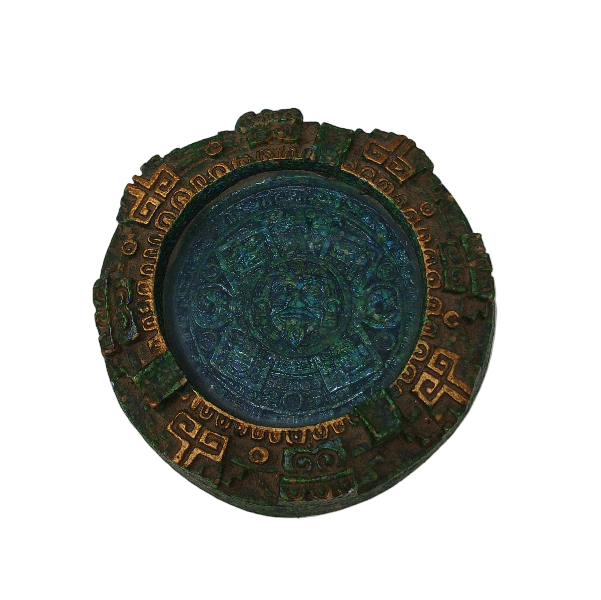 Posacenere Malachite Azteco Vintage