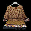 Promod Abito Tulle Con Fantasia Senape Pizzo 46