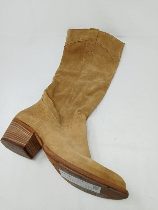 Stivali In Camoscio Beige 39