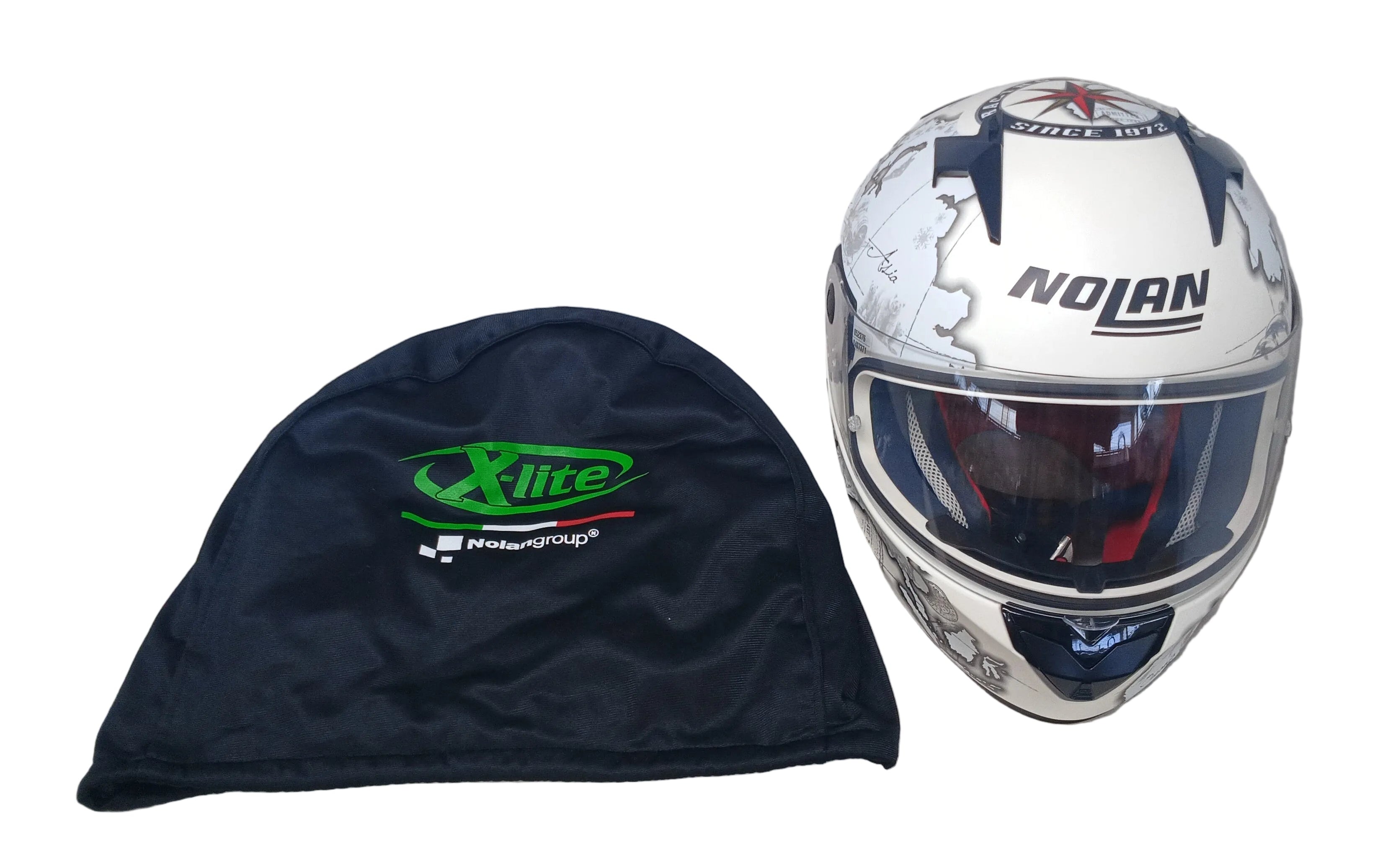 Casco Nolan N64 Gemini Replica Carlos Checa L Con Sacchetta