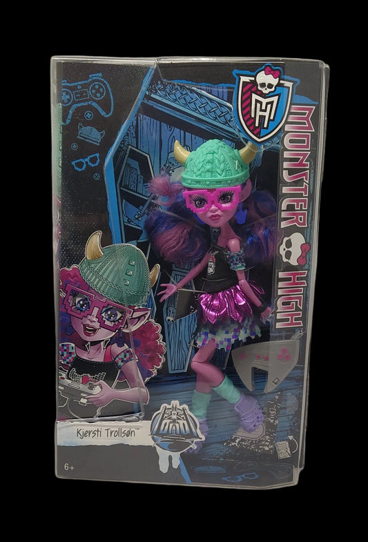 Monster High - Boo Students Kjersti Trollson Bambola Figlia Di Un Troll Mattel 2015 Nuovo