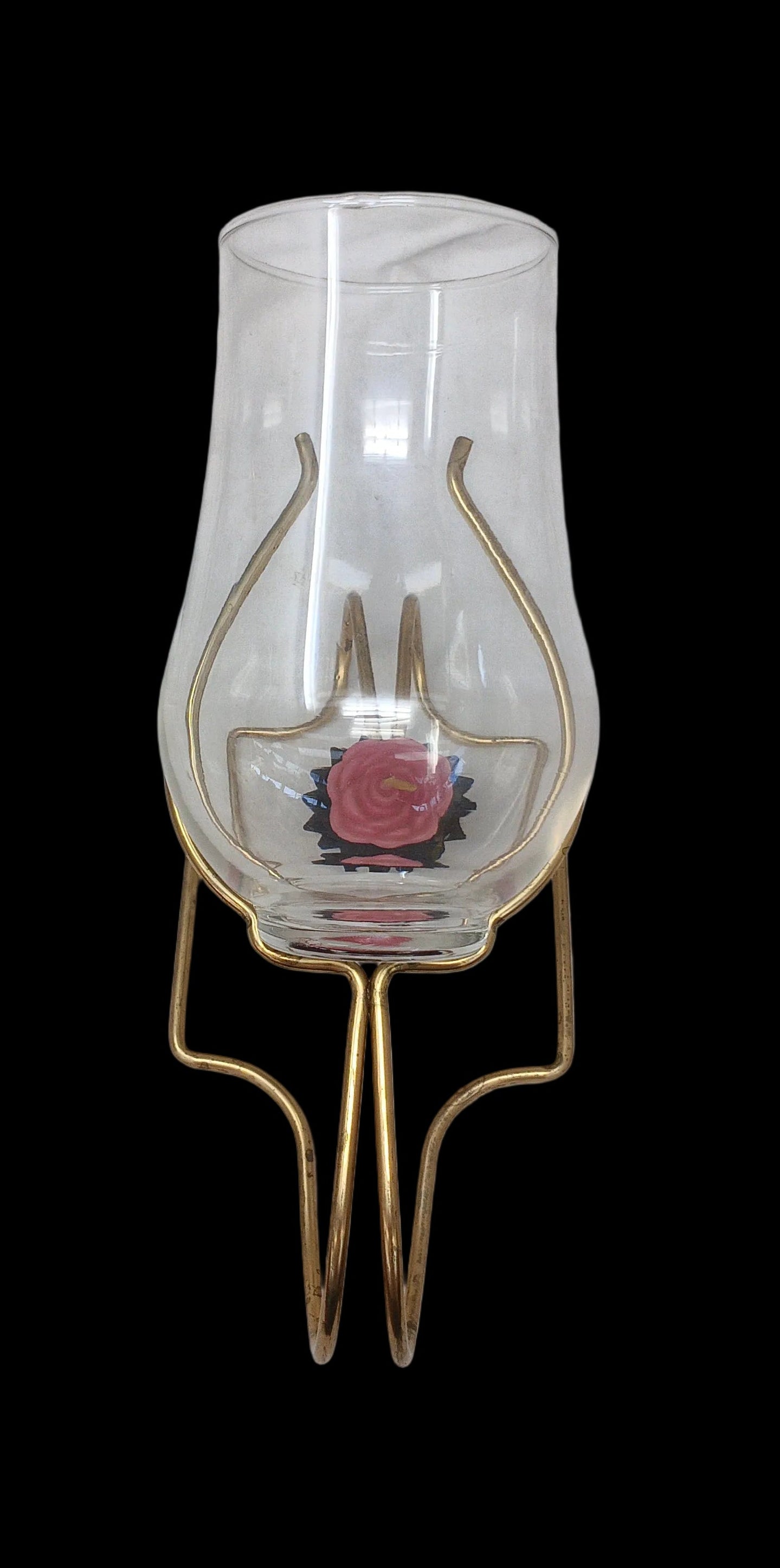 Scalda Brandy/cognac Vintage Struttura Metallo Dorata