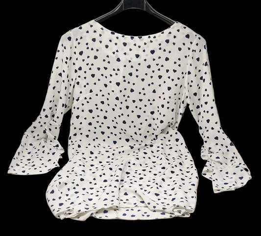 La Coccinella Abito Bco Blu Cuori