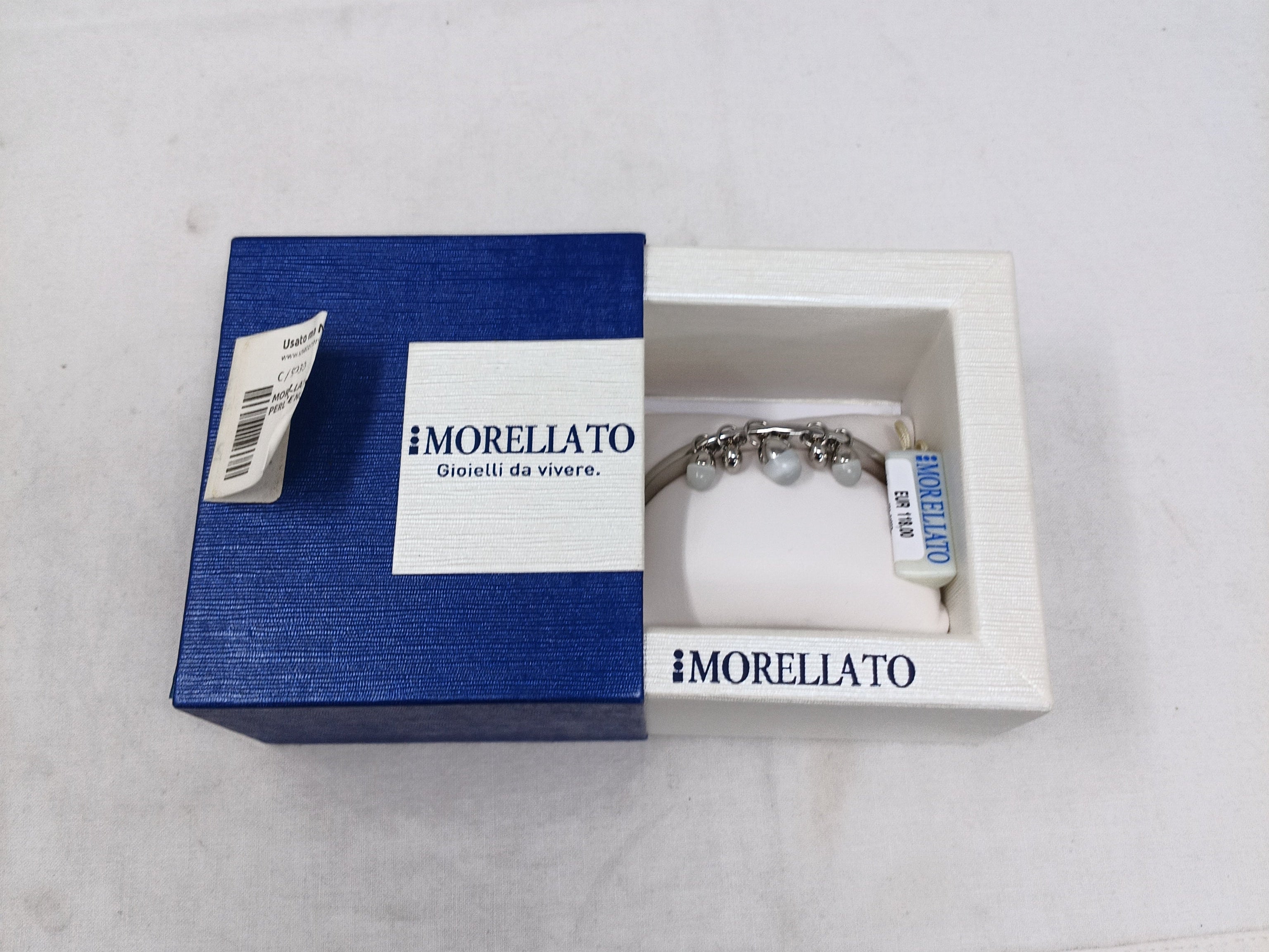 Morellato Braccialetto In Acciaio E  Perline Nuovo