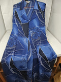 Abito Tulle Blu Fiorato L