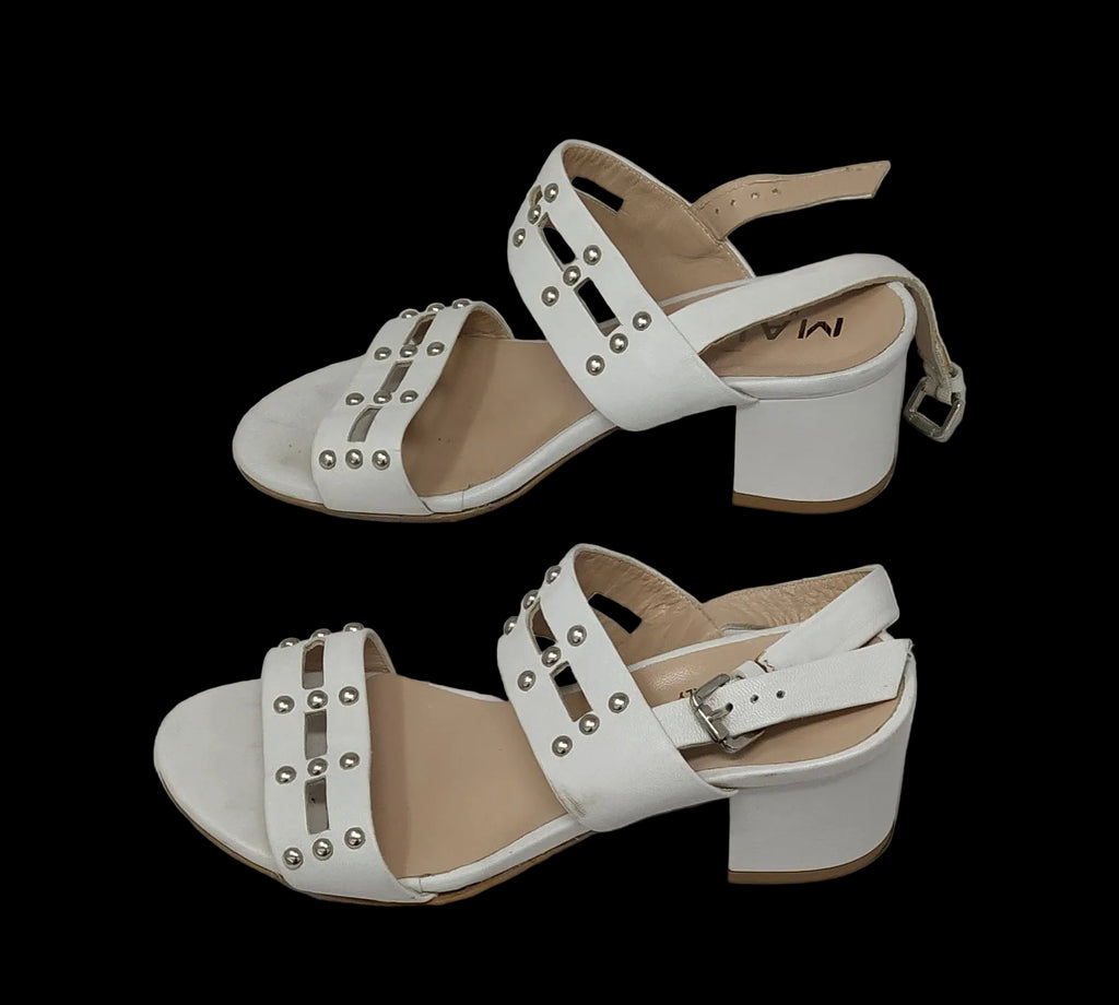 Mally Sandalo Bco Con Tacco 38