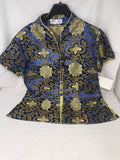 Camicia Cinese Blu Oro Xl