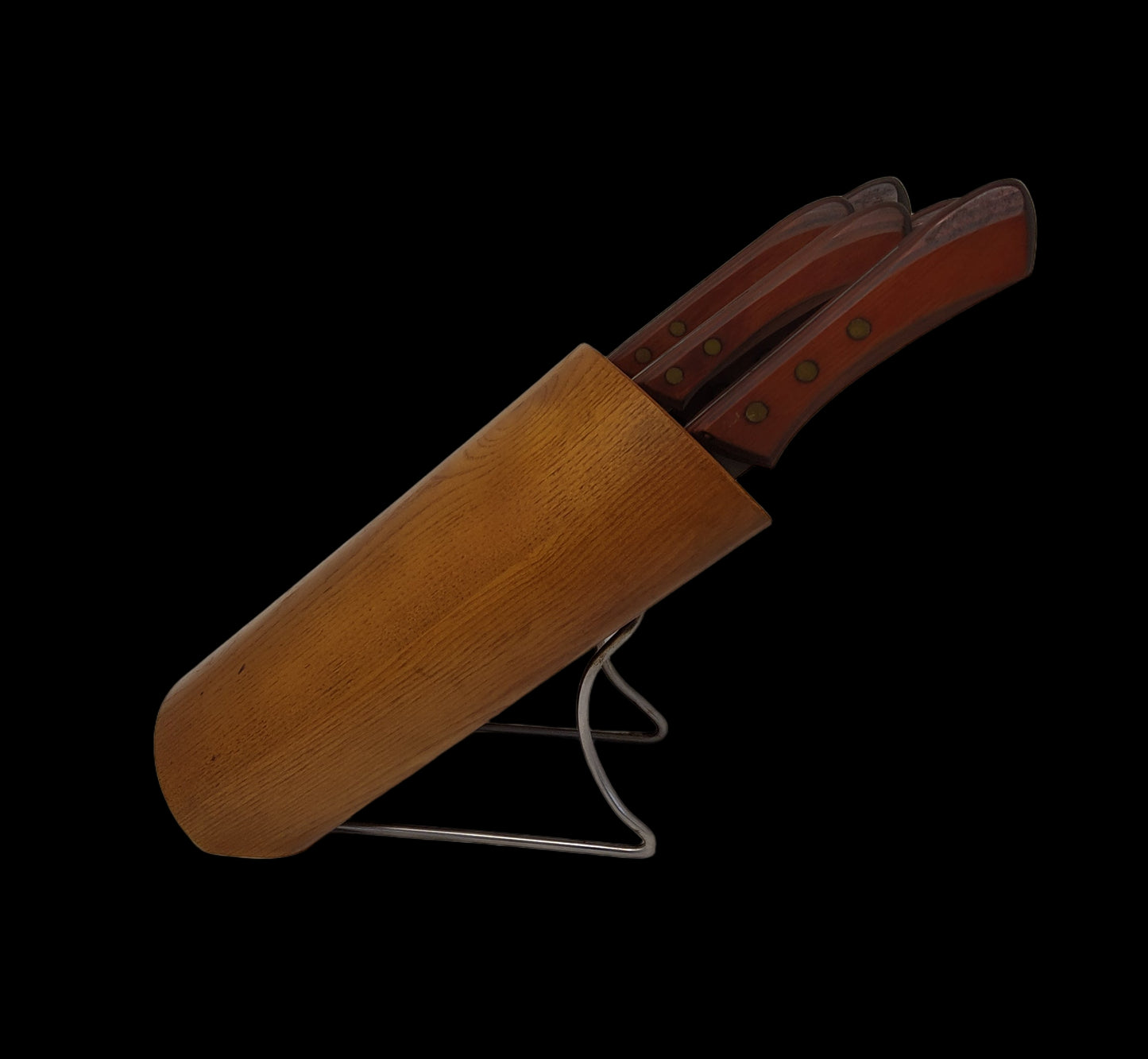 Montana Ceppo Coltelli Legno Con 5 Coltelli