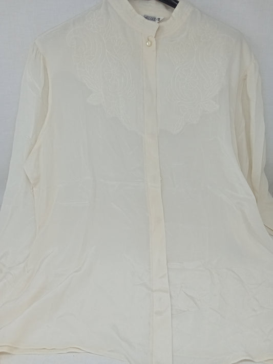 Nicad Camicia In Seta Panna 48