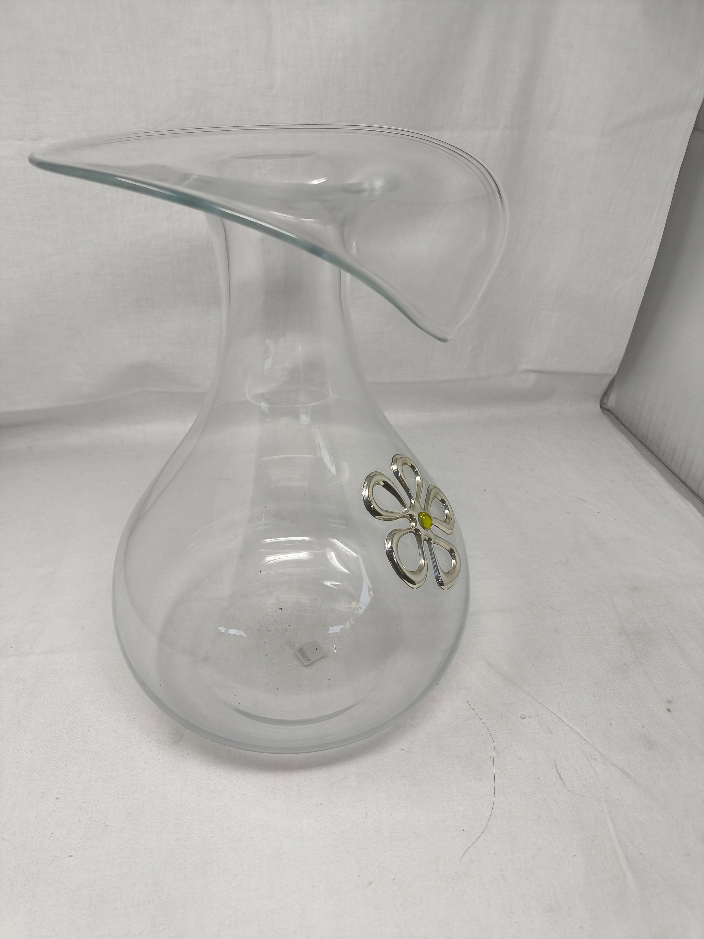 _argenesi Vaso Cristallo H 32 Cm Fiore Arg