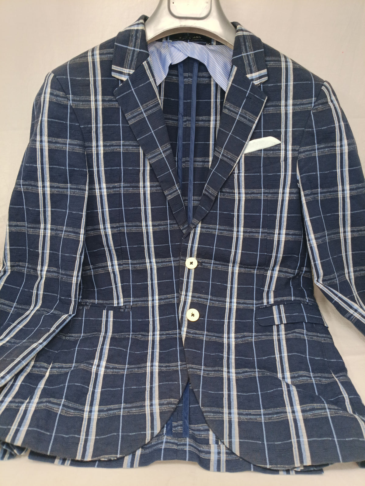 Zara Man Giacca Qrt Blu Azz 46
