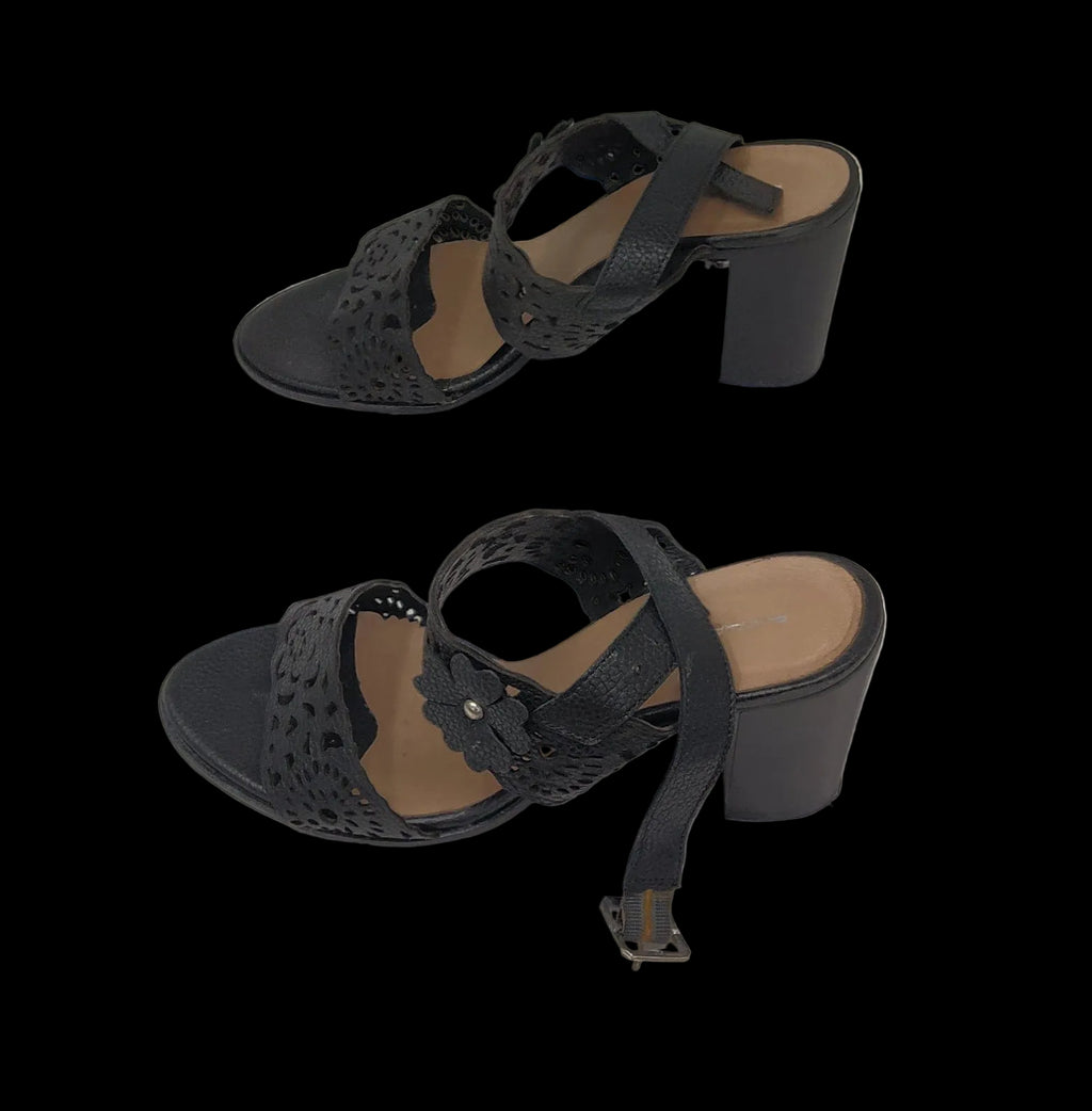 Paprika Sandalo Nero Con Tacco 38