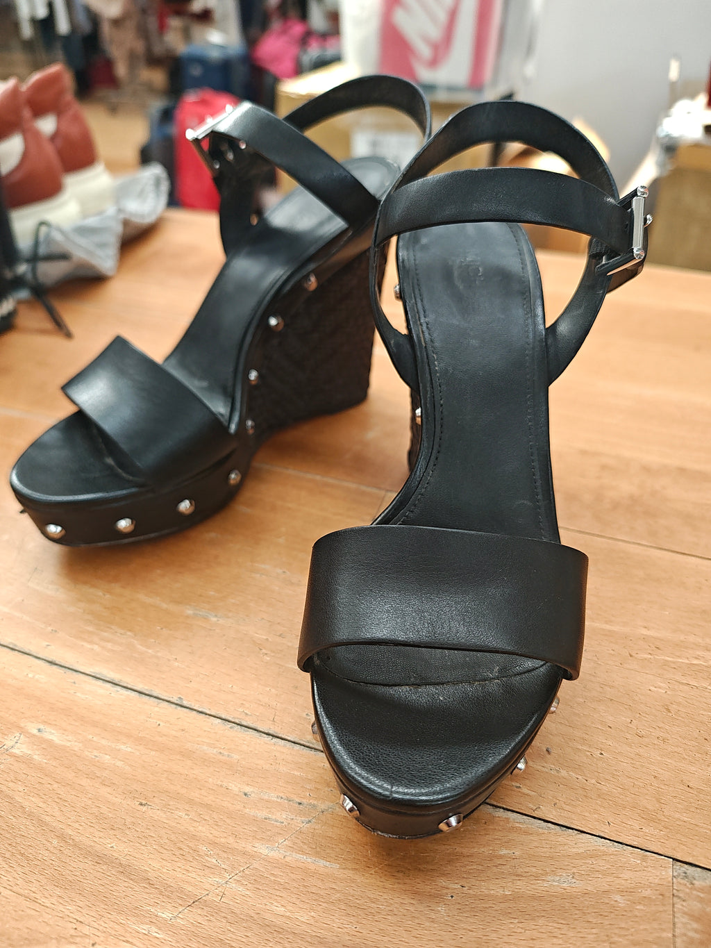 Michael Kors Sandalo Nero Zeppa 36