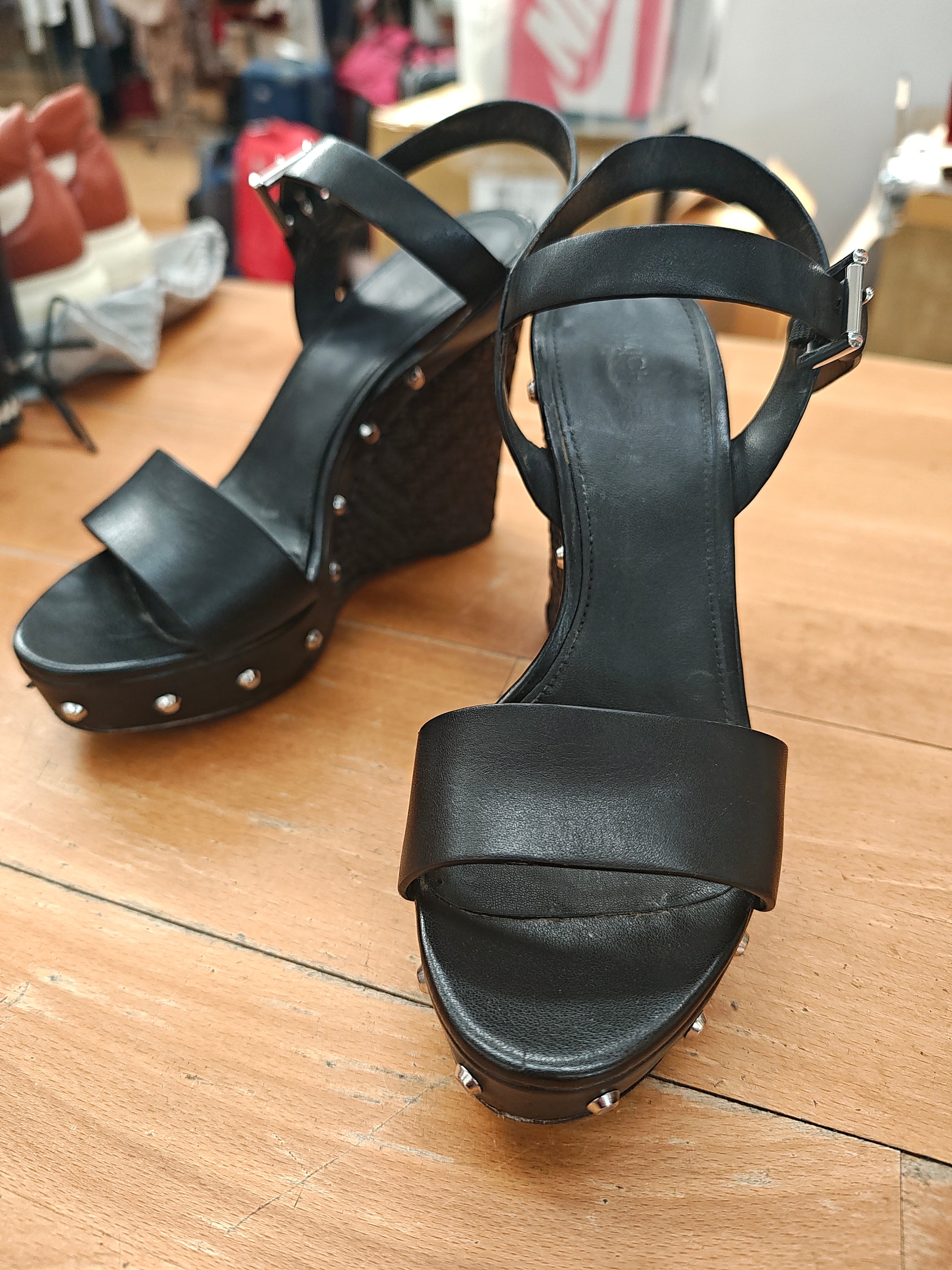 Michael Kors Sandalo Nero Zeppa 36