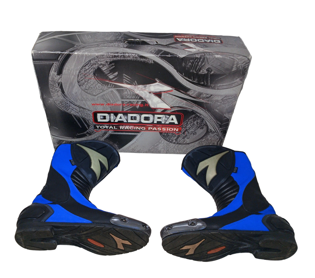 Diadora Stivali Da Moto Neri/blu 44 Con Scatola