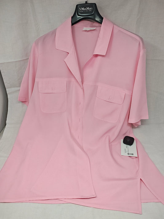 Alluci Camicia Tulle Rosa In Seta  L